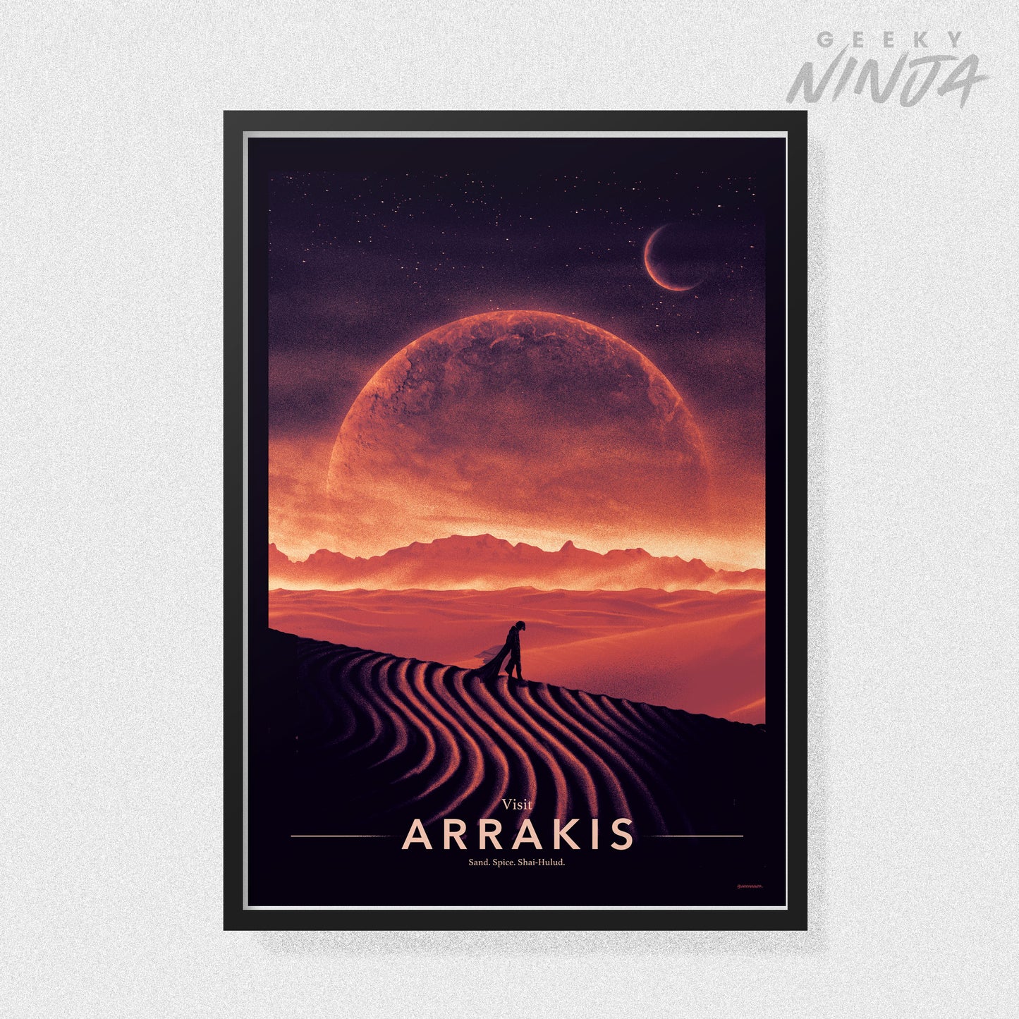 Arrakis Travel Poster - Dune Vintage Travel Poster Art