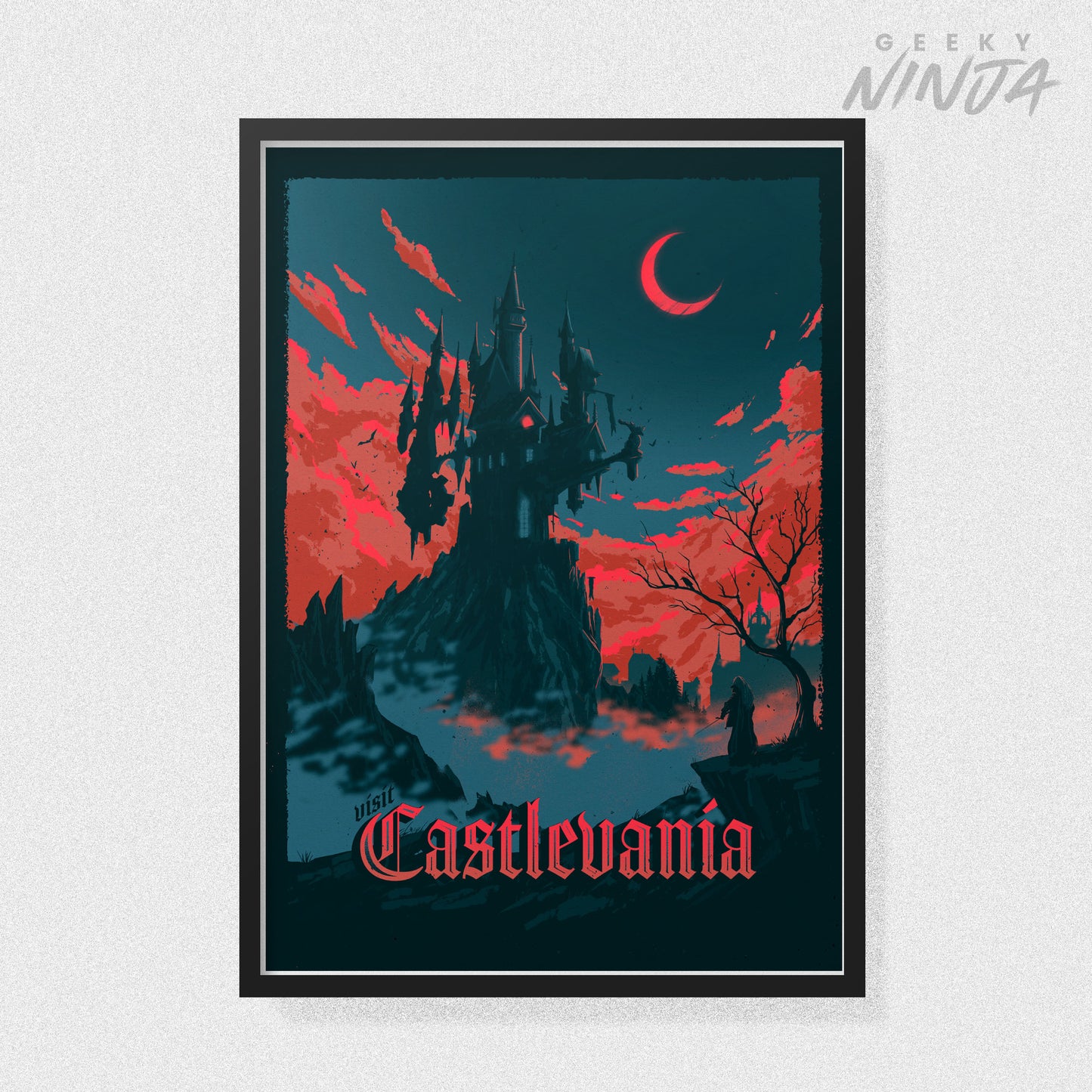 Castlevania Travel Poster - Castlevania Vintage Travel Poster Art