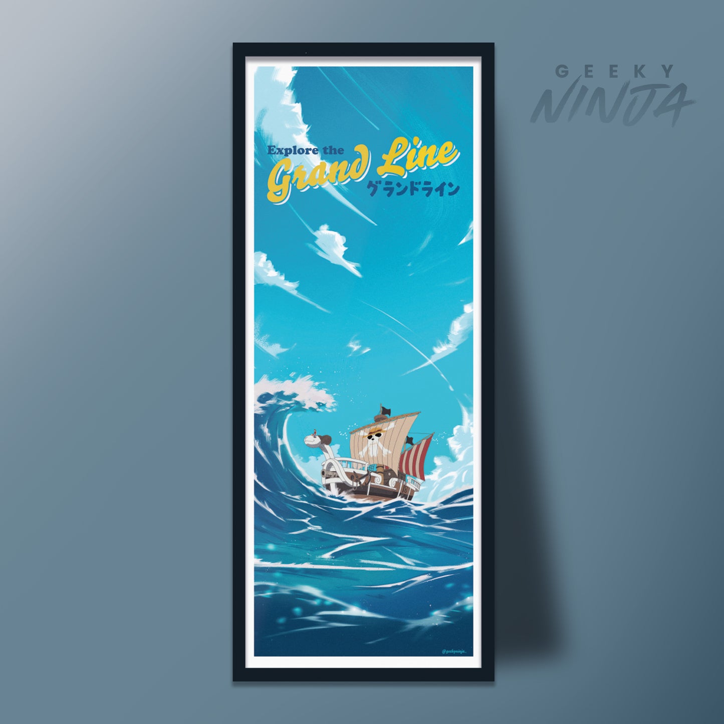 One Piece Poster - The Grand Line Travel Poster Art