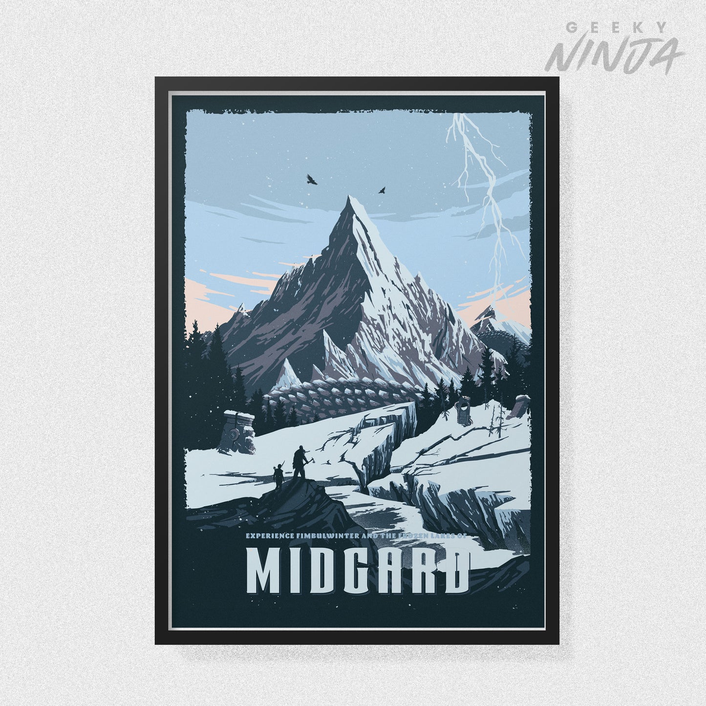 Midgard Travel Poster  -  God of War Poster Art